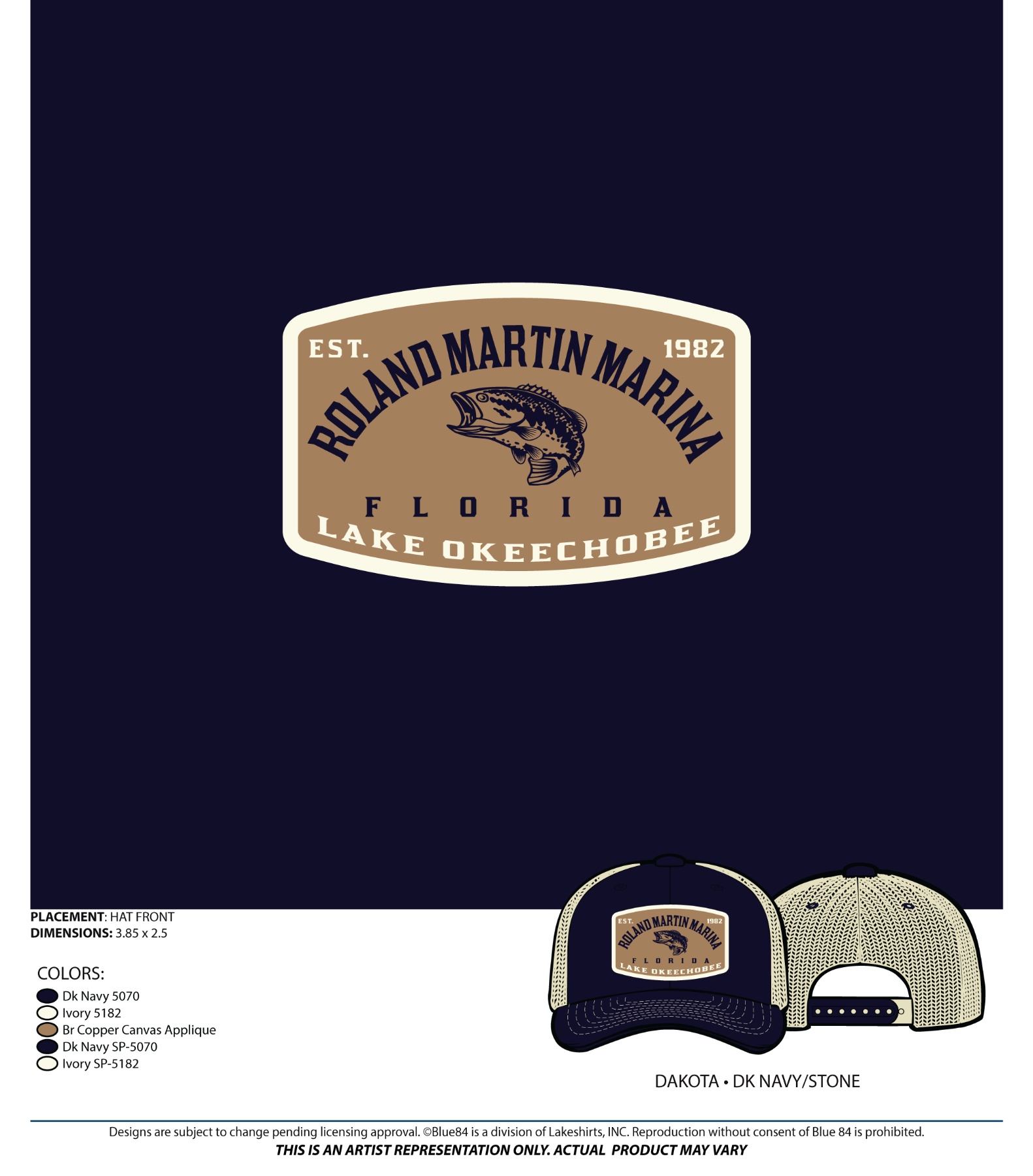 RMM Hat - Navy/Stone